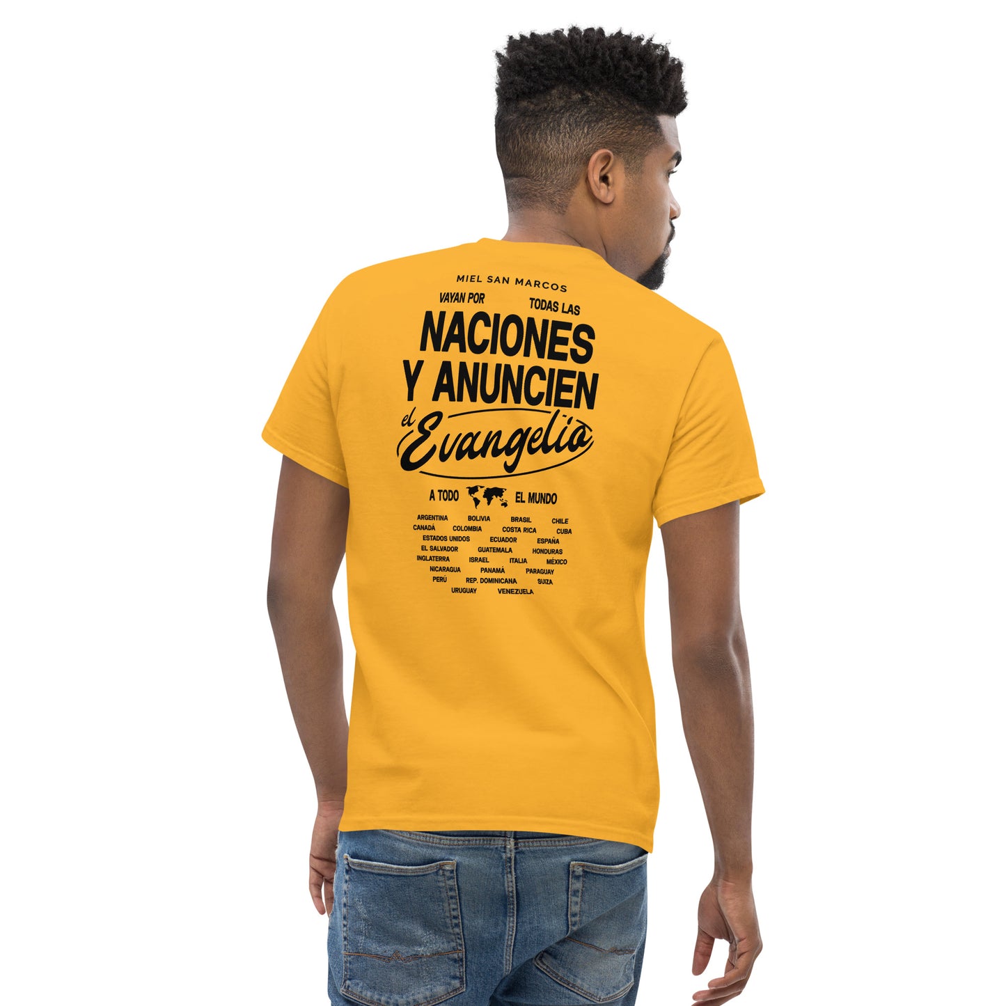 Anunciemos el EVANGELIO - Camiseta clásica Tour Evangelio Miel San Marcos