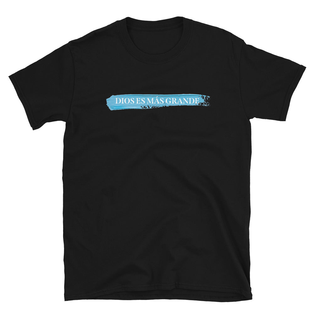 Camiseta Dios es más grande manga corta - Miel San Marcos