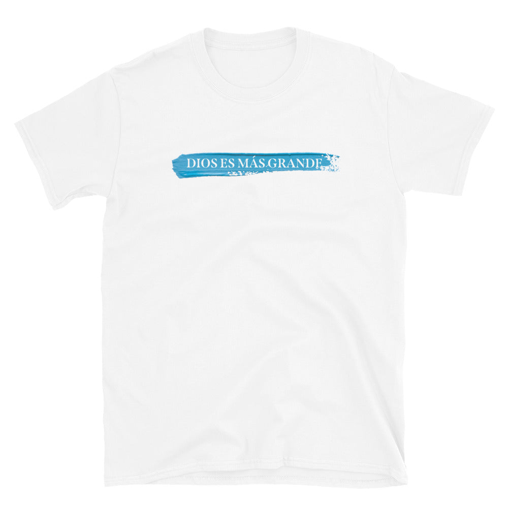 Camiseta Dios es más grande manga corta - Miel San Marcos