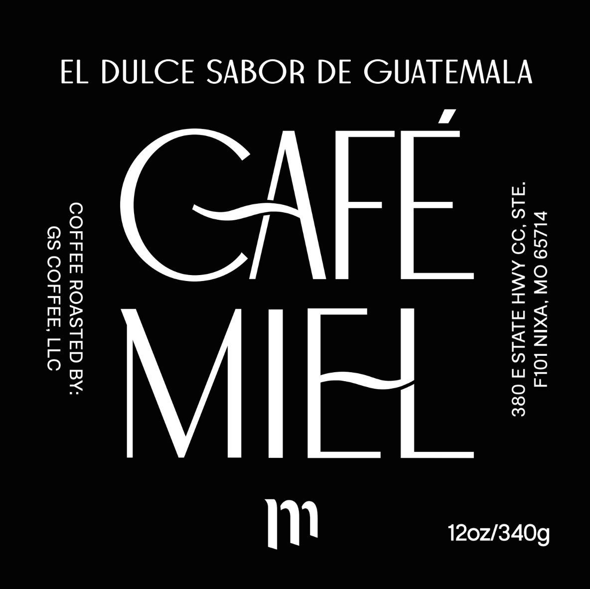 CAFÉ MIEL - Bolsa de café molido y en grano 12 onzas - Café de Guatemala