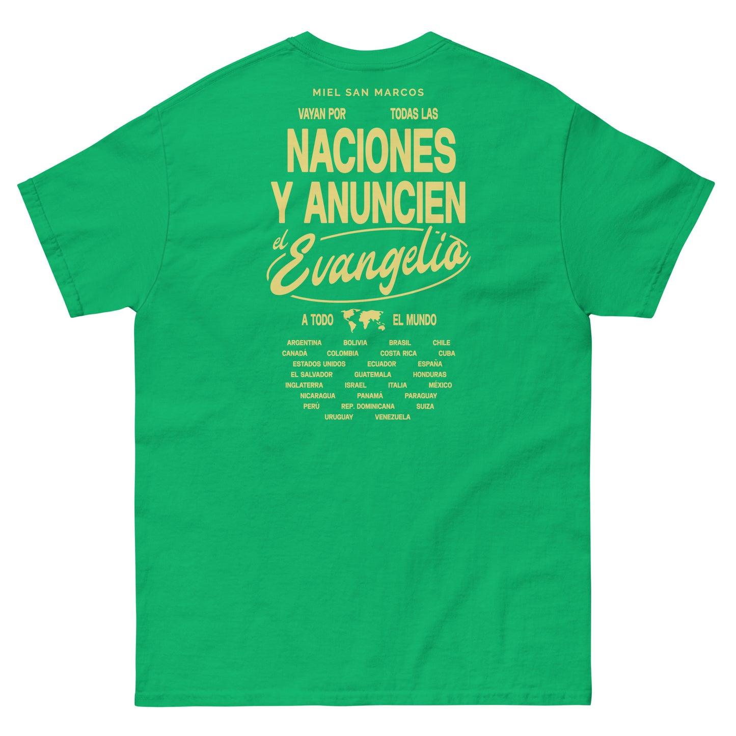 Anunciemos el EVANGELIO - Camiseta clásica Tour Evangelio Miel San Marcos